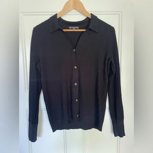 Adrianna Papell Black Knit Sweater